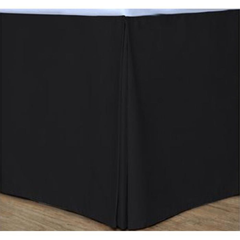 Epoch Hometex Cotton Loft Colors Full Bed Skirt in Black, , large