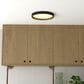 Vaxcel Darien 1-Light Flush Mount in Black and Gold, , large