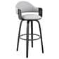 Blue River Daxton 26" Swivel Counter Stool in Gray/Black, , large