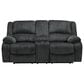 Ashley Draycoll Manual Reclining Sofa and Loveseat Set in Slate, , large