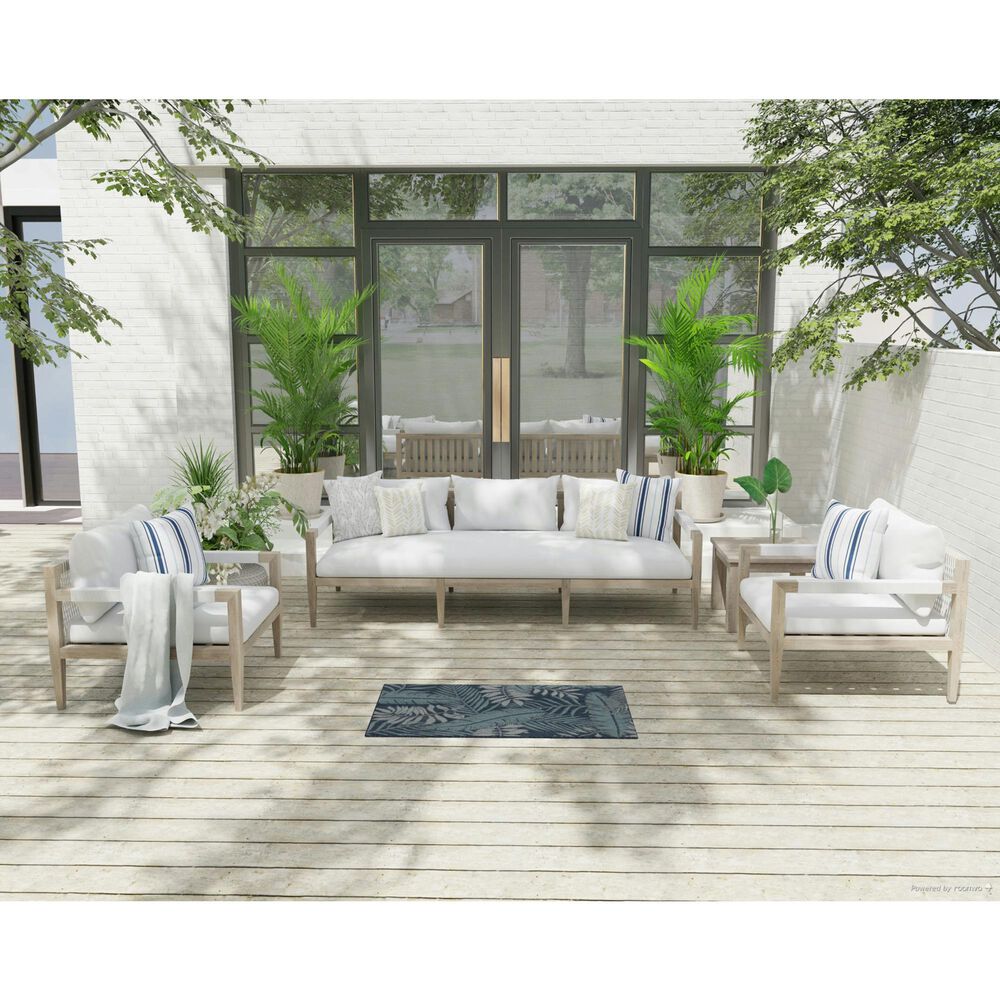 Nourison Garden Oasis GOA02 Navy 2&#39; x 3&#39; Indoor/Outdoor Area Rug, , large