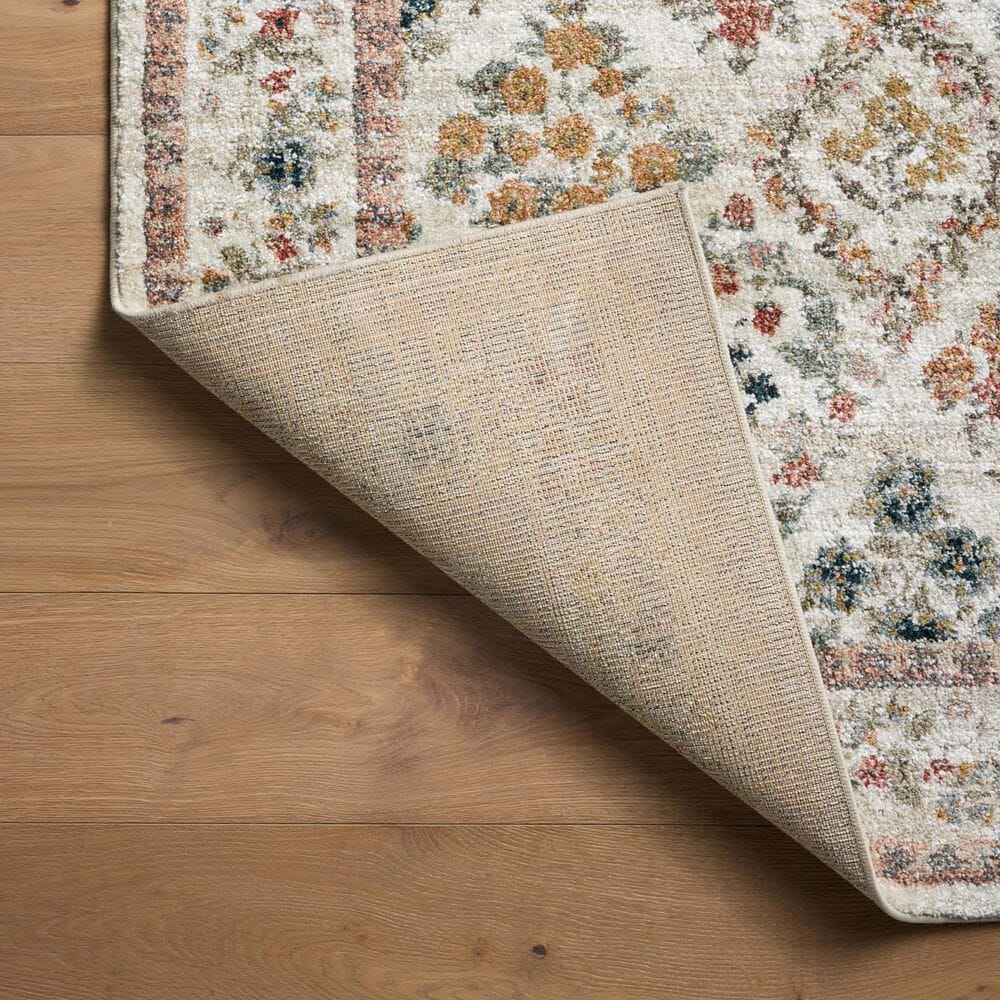 Rifle Paper Co. x Loloi Laurel Parquet 6&#39;6&quot; x 9&#39;2&quot; Cream Area Rug, , large