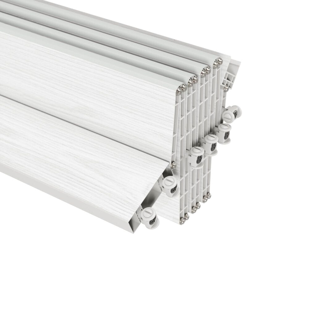 Rta Products Llc Loft Series 48&quot; Premium Double Walled PVC Foldable Accordion Doors in White Oak, , large