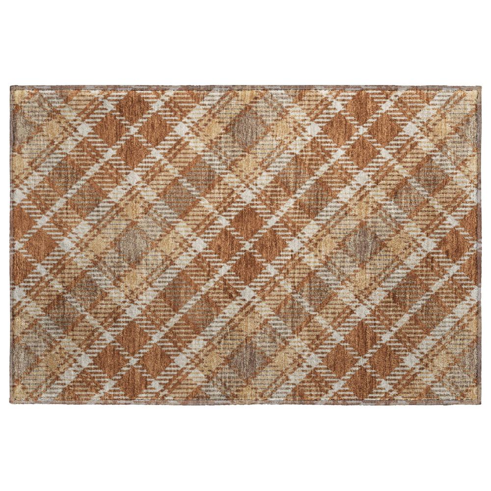 Dalyn Rug Company Soft Essentials Plaid Paprika 2"6" x 3"10" Indoor/Outdoor Area Rug, , large