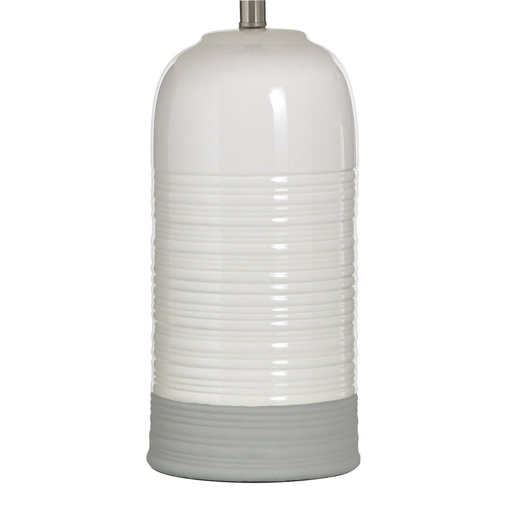 Flair Industries 30&quot; Ceramic Table Lamp in Evian Ivory, , large