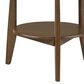Pacific Landing Bradley Round End Table in Smokey Grey and Dark Brown, , large