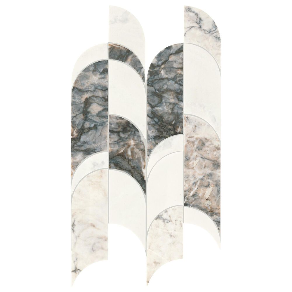 Dal-Tile Gamma Illusive 8&#39;&#39; X 19&#39;&#39; ARCHWAY Natural Stone Mosaic Sheet, , large
