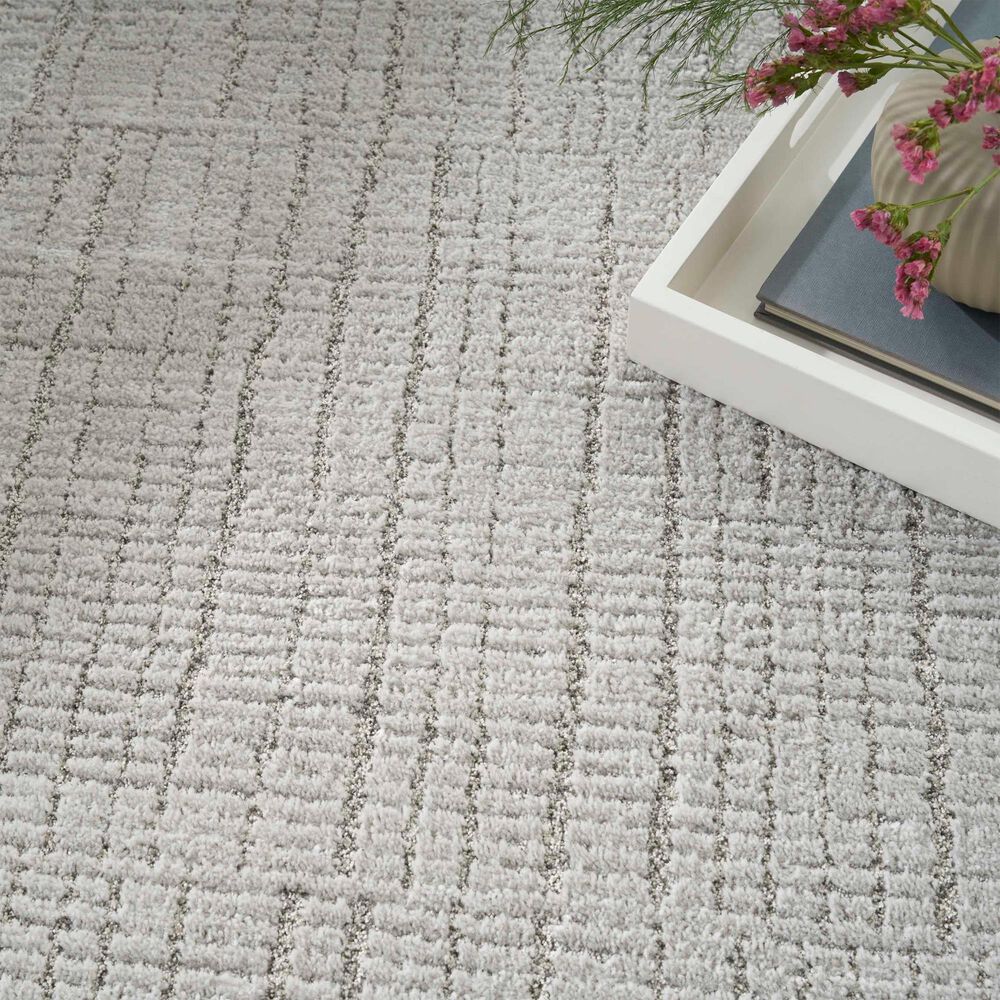Nourison Andes 3&#39;11&quot; x 5&#39;11&quot; Silver Area Rug, , large