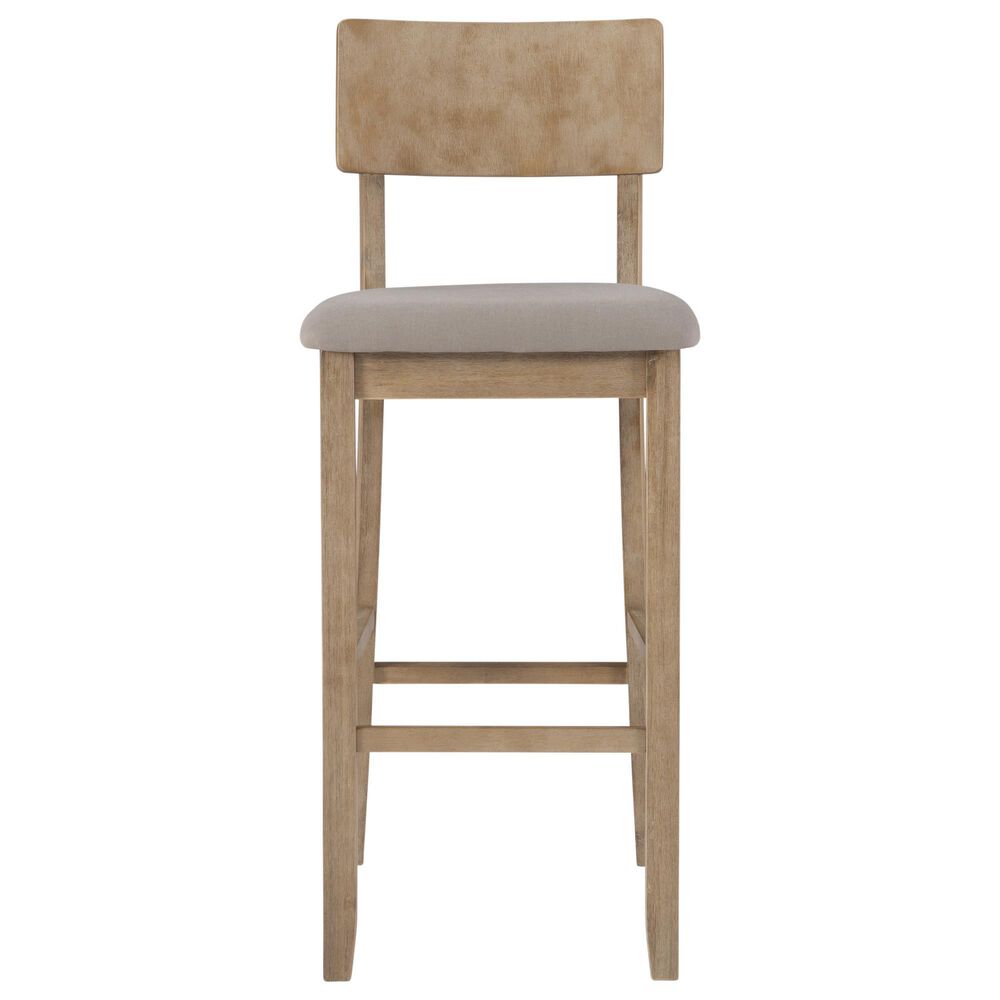 Linon Home Decor Jorissen Bar Stool in Grey Wash, , large