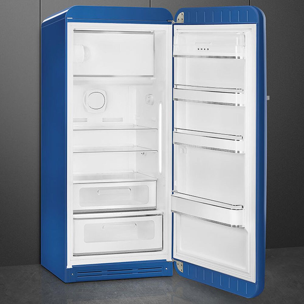 SMEG 9.92 Cu. Ft. Freestanding Compact Refrigerator with Right Handle in Blue, , large