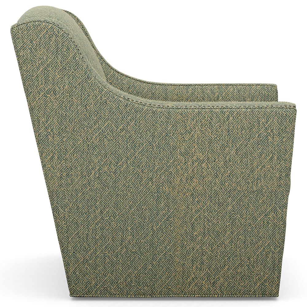 Lexington Furniture Silverado Hayward Swivel Chair in Green and Tan, , large