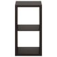 HOMLUX 2-Cube Reversible Open Back Bookshelf in Dark Oak, , large