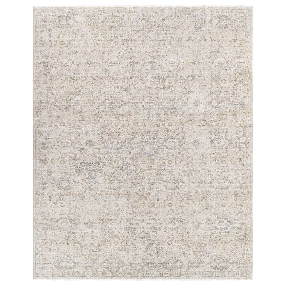 Surya Once Upon a Time Light Gray, Ivory, Tan, Gray and Light Brown 7'10" x 9'10" Area Rug, , large