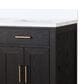 Lexora Home Abbey 60" Double Bathroom Vanity in Brown Oak with 2 cm White Quartz Top, Rectangular Sinks and 28" Mirrors, , large