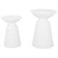Hearth and Haven Serenita Patio Side Tables in White (Set of 2), , large