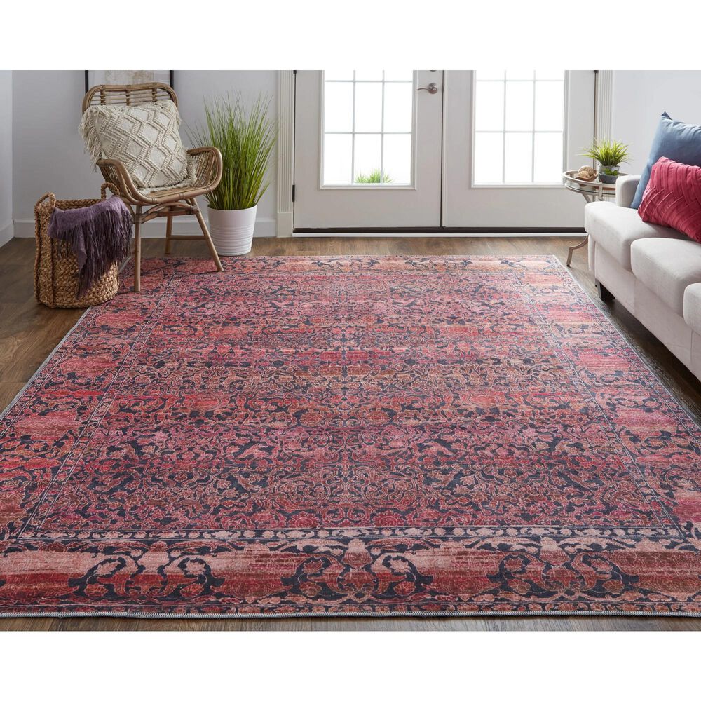 Feizy Voss 5&#39;3&quot; x 7&#39;6&quot; Multicolor Ikat Area Rug, , large