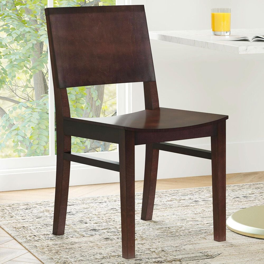 Linon Home Decor Devin Side Chair in Brown, , large