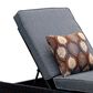 Furniture of America Bledsoe Patio Chaise Lounge in Gray, , large