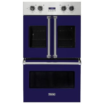 Viking Range 30" French Door Double Oven in Cobalt Blue, , large
