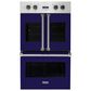 Viking Range 30" French Door Double Oven in Cobalt Blue, , large