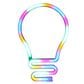 iLLUMINA Light Bulb LED 10" Wall Sign in Multi Color, , large