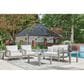 Ashley Hurley Park Patio Rectangular Coffee Table in Gray, , large