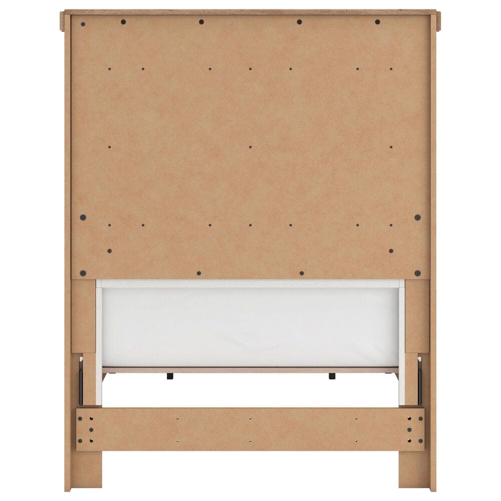 Ashley Savonport Twin Storage Panel Bed in White and Brown, , large