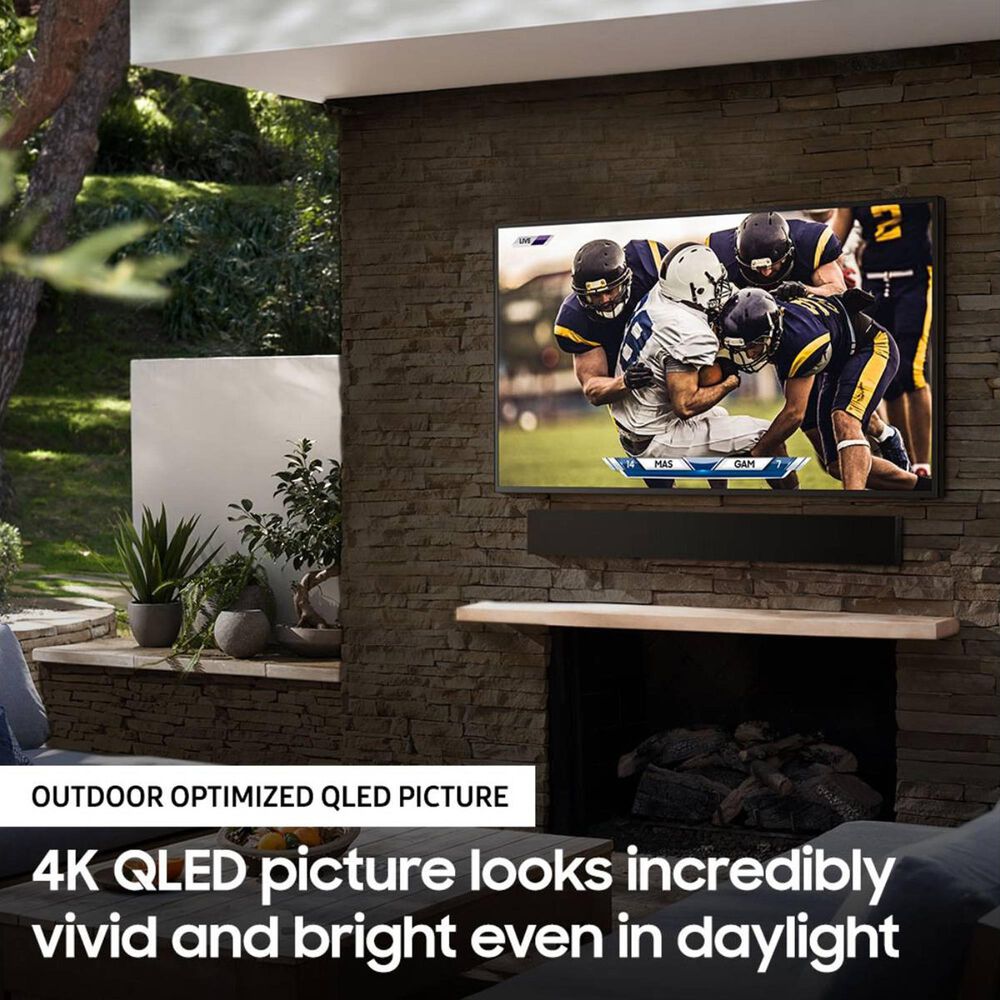 Samsung 65&quot; Class The Terrace Outdoor QLED 4K HDR - Smart TV with 3.0 Channel Soundbar, , large