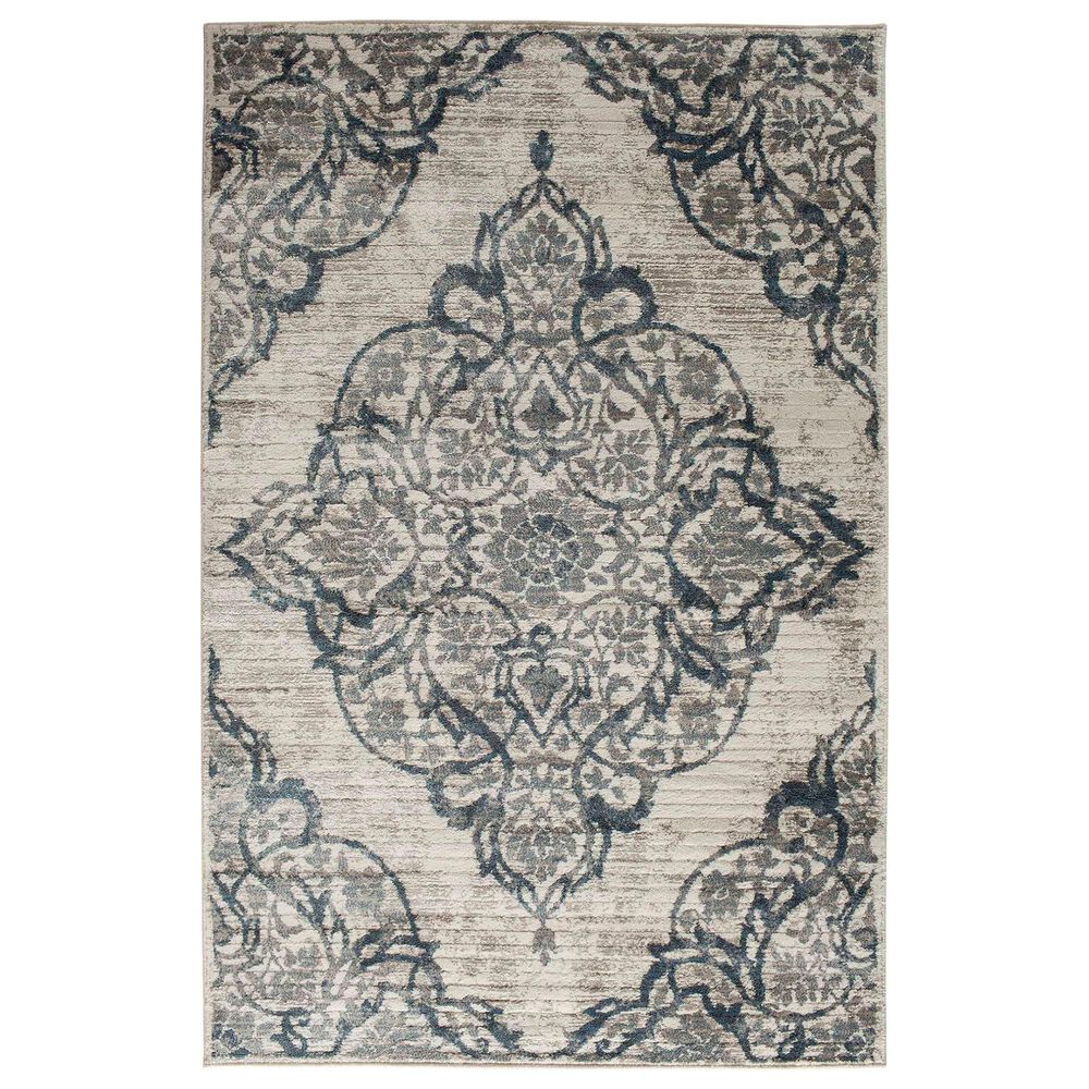 Central Oriental Corso Benedetta 5" x 7"6" Beige and Blue Area Rug, , large