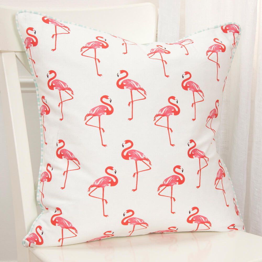 Rizzy Home Animal 20" Down Filled Pillow in Flamingo Pink, , large