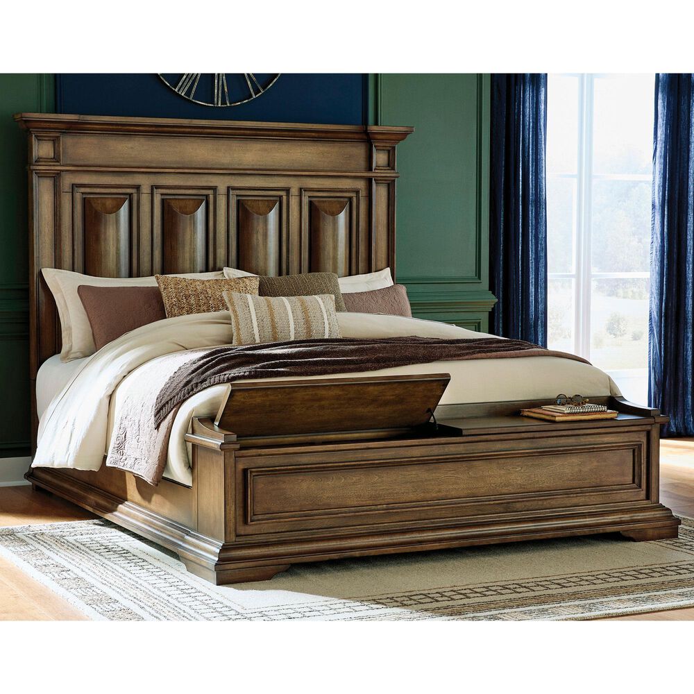 Millenium Frantanna King Panel Storage Bed in Brown, , large