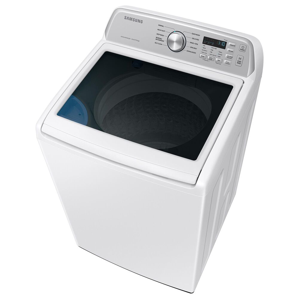 Samsung 4.7 cu. ft. Large Capacity Smart Top Load Washer with Active WaterJet in White, , large