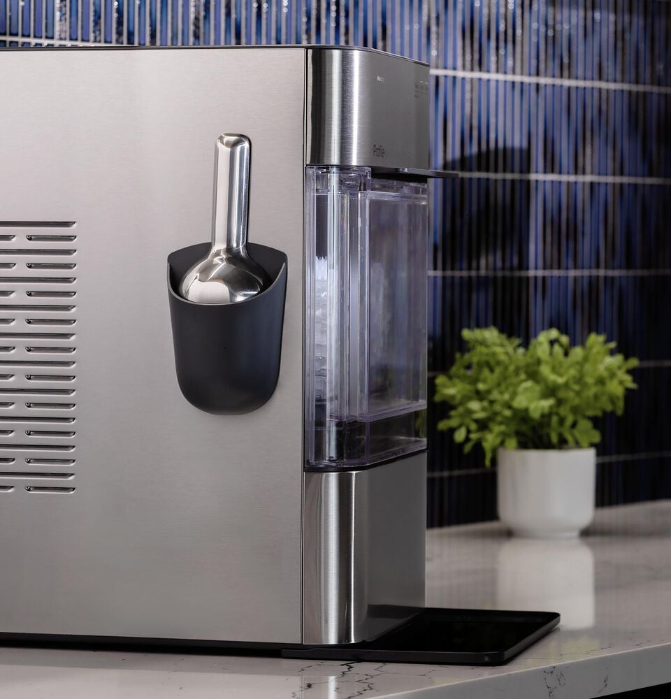 GE Profile Opal 2.0 Ultra Nugget Ice Maker with Scale Inhibiting Filter in Stainless Steel, , large