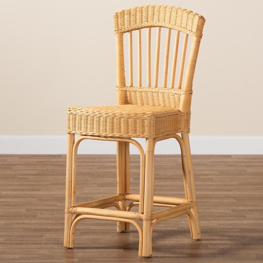 Baxton Studio Barito Counter Stool in Natural, , large