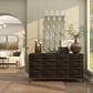 Maple and Jade Metal Geometric Wall Mirror with Diamond and Hexagon Shaped Mirrors in Gold, , large