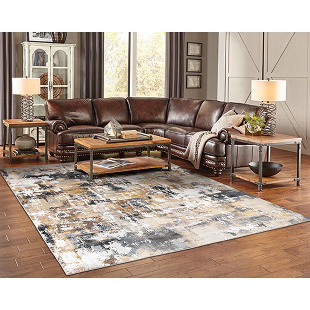Oriental Weavers Bowen 4928X 9&#39;10&quot; x 12&#39;10&quot; Grey Area Rug, , large