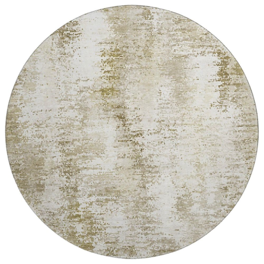 Dalyn Rug Company Lumara LM5 Khaki 8" Round Area Rug, , large