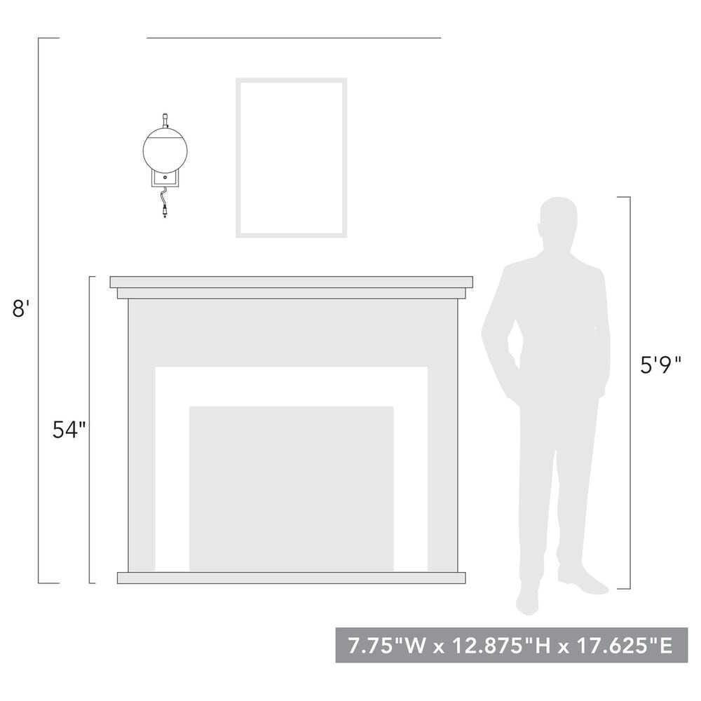 Golden Lighting Glenn 1-Light Articulating Wall Sconce in Matte Black, , large