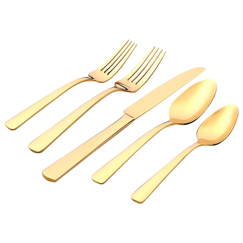 Oneida Aptitude 20-Piece Flatware Set in Champagne, , large
