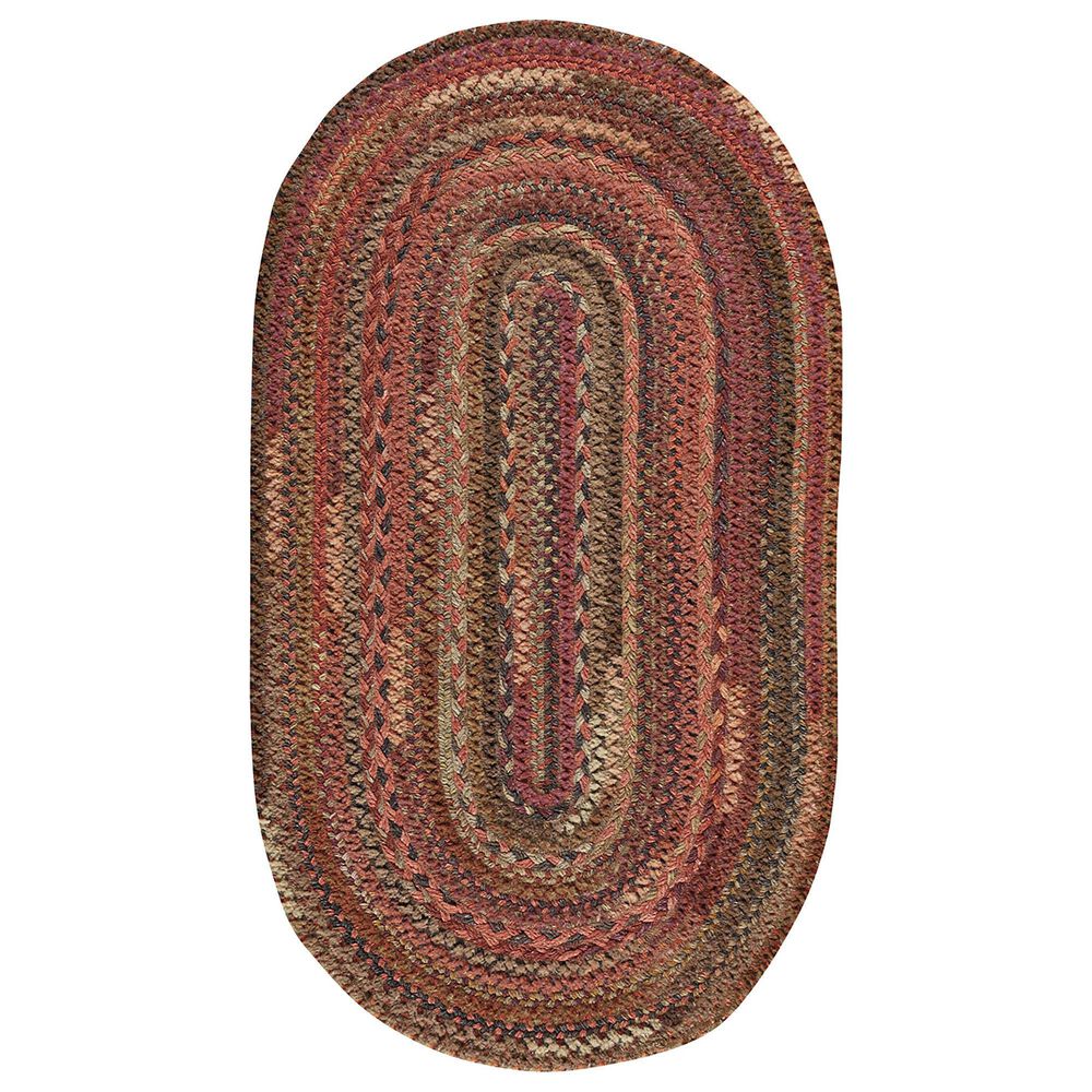 Capel Bayview 0036-560 3' x 5' Oval Cinnabar Area Rug, , large