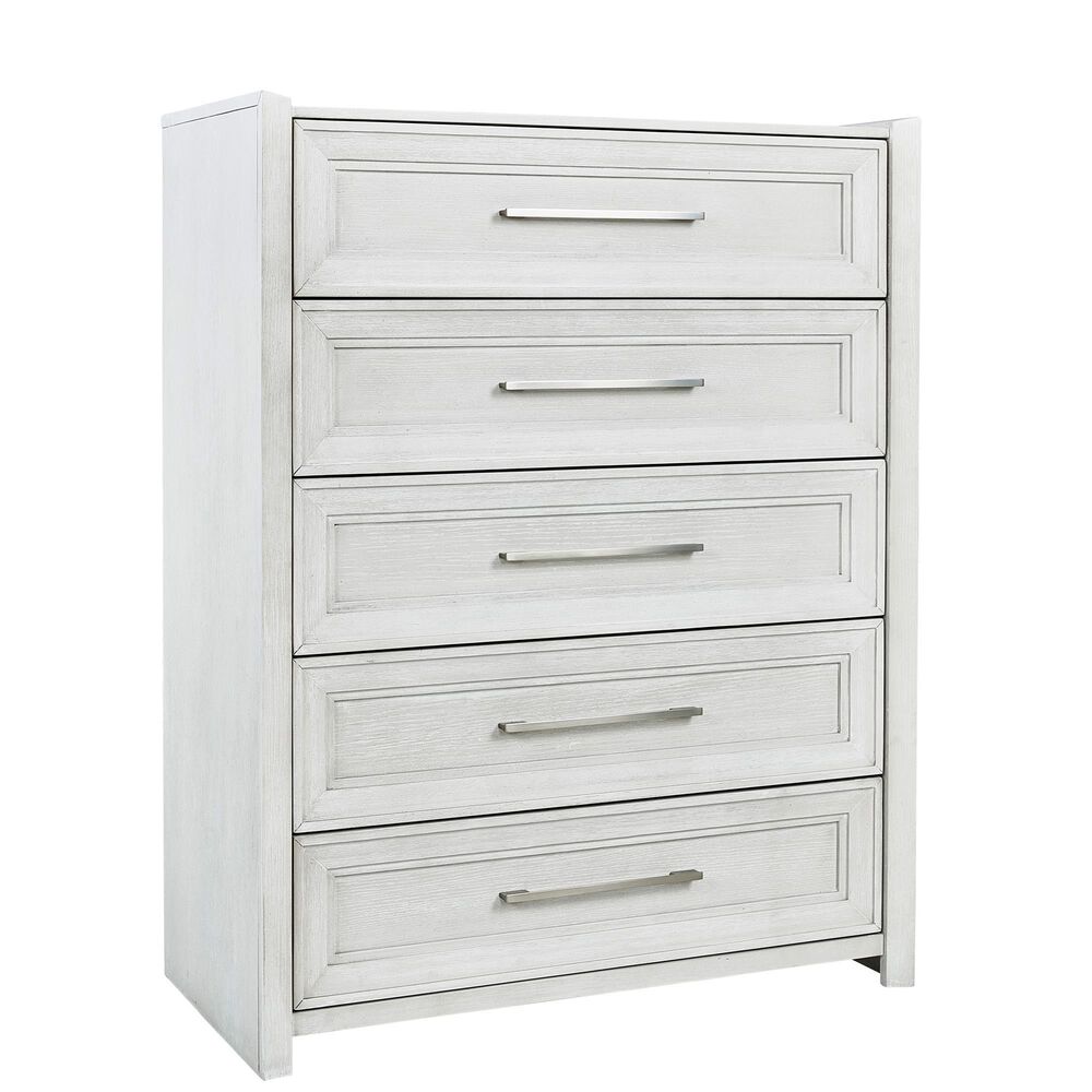 Sasha Lee 5-Piece Queen Storage Bedroom Set in Brushed White, , large