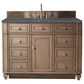 James Martin Vanities Bristol 48" Single Bathroom Vanity in Whitewashed Walnut with 3 cm Parisien Bleu Quartz Top and Rectangular Sink, , large