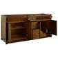 James Martin Bellshire 72" Double Bathroom Vanity in Honey Oak with 3 cm Ethereal Noctis Silestone Top, Rectangular Sinks and FreePower Wireless Charger, , large