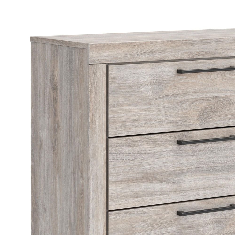Ashley Broachmyn Full Bed with Dresser and Nightstand in Light Gray, , large