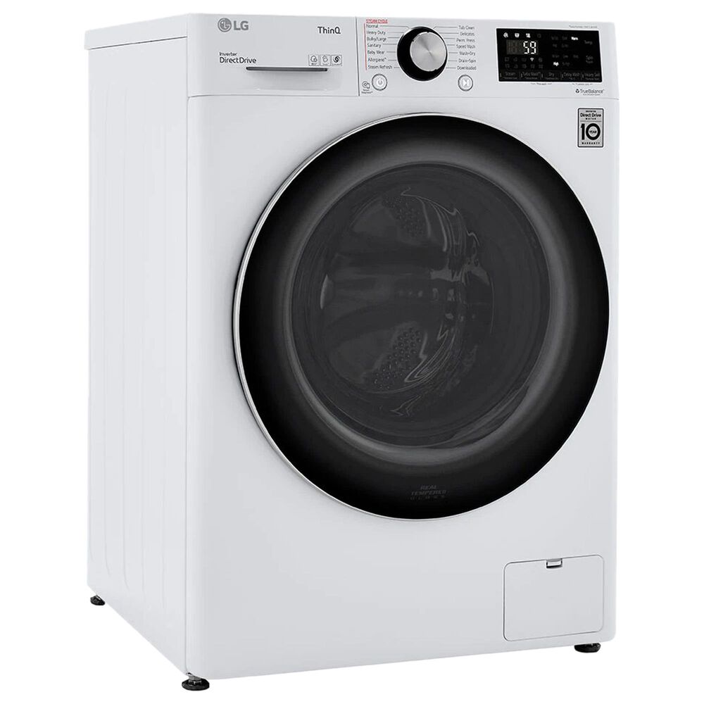 LG 2.4 Cu.Ft. Smart Wi-fi Enabled Compact Front Load All-In-One Washer and Dryer Combo in White, , large