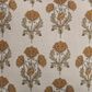 Creative Coop Cozy 18" Square Floral Throw Pillow with Mustard Velvet Ruffle in Multicolor, , large