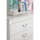 Ashley Anarasia 6-Drawer Dresser and Mirror in White, , large