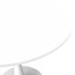Leisuremod Bristol 27" Round Dining Table with MDF Top in White - Table Only, , large