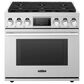 Signature Kitchen Suite 6.3 Cu. Ft. Professional Dual Fuel Range with Six Burners in Stainless Steel, , large