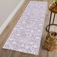Dalyn Rug Company Soft Essentials Floral Lavender 2"3" x 7"6" Indoor/Outdoor Runner, , large